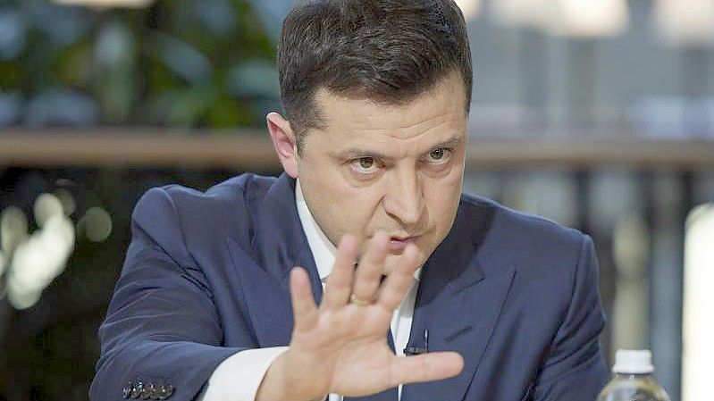 Wolodymyr Selenskyj, Präsident der Ukraine. Foto: Uncredited/Ukrainian Presidential Press Off/AP/dpa