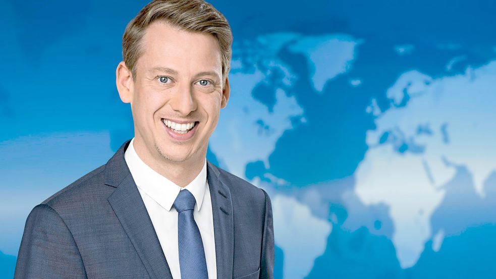 Unverhofft in der 20-Uhr-Tagesschau: André Schünke gibt spontan sein Primetime-Debüt. Foto: NDR/Thorsten Jander
