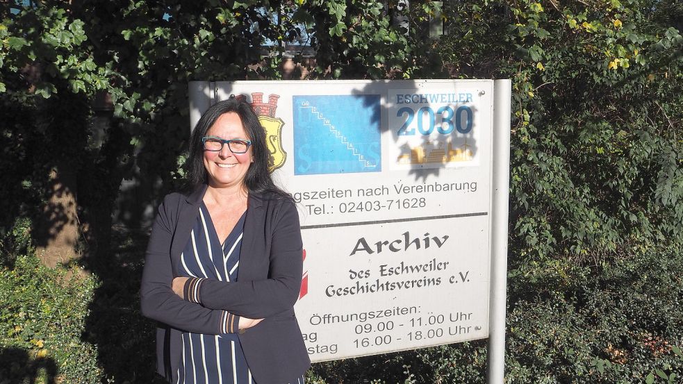 Claudia Niederhäuser vom Eschweiler Geschichtsverein.