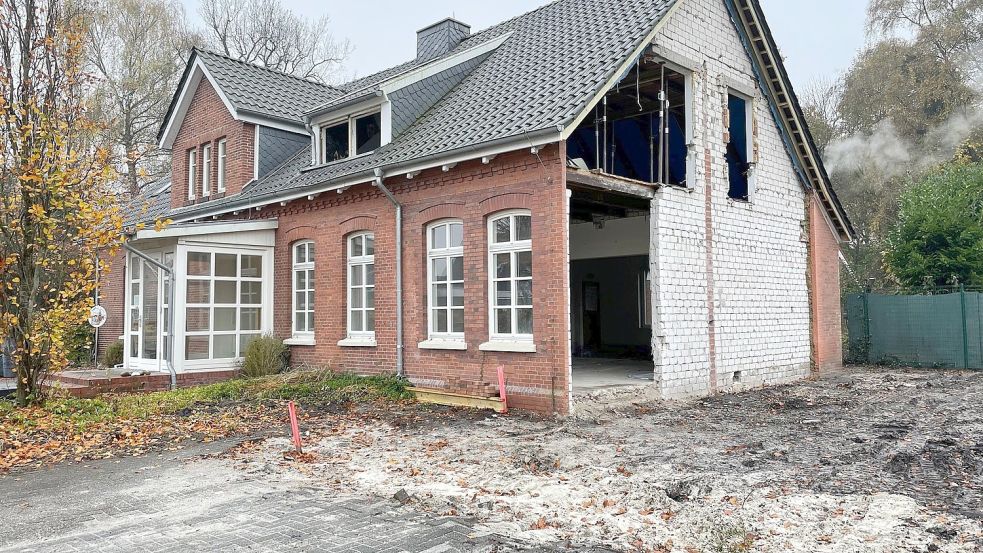 Am Kindergarten Loga wird derzeit saniert. Während der Arbeiten wurde klar, es wird teurer. Foto: Nording/Archiv