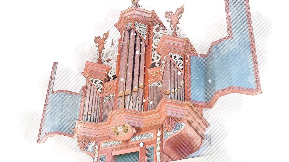 Die Orgel in Uttum hat viele Geheimnisse. Foto/Grafik: Ortgies/Will