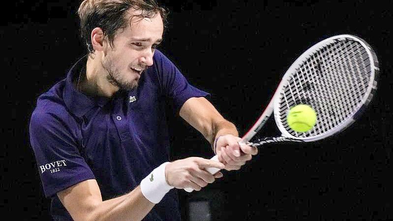 US-Open-Champion Daniil Medwedew gewann sein Einzel gegen Marin Cilic. Foto: Manu Fernandez/AP/dpa