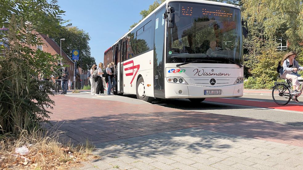 Die Verstärkerbusse im Landkreis Leer werden bis zu den Osterferien eingesetzt. Foto: Kraft/Archiv