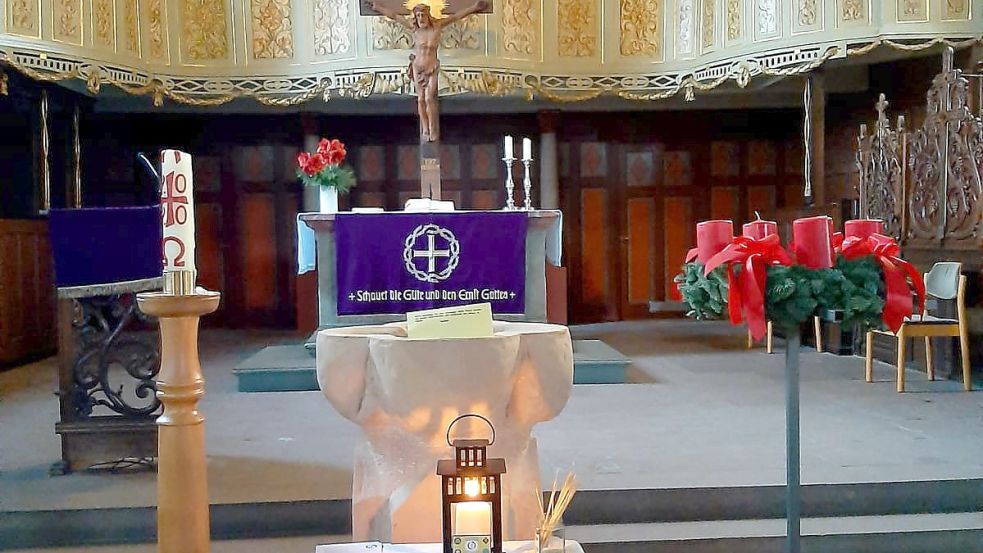Das Friedenslicht steht ab der kommenden Woche in der Lutherkirche in Leer und kann dort „abgeholt“ werden. Foto: privat