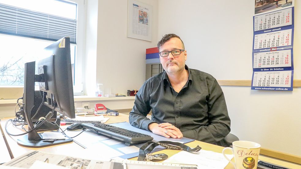 Dr. Stephan Peters ist der Flüchtlingskoordinator in der Gemeinde Hinte. Im Gespräch mit unserer Zeitung weist er auf die fehlende Hilfe bei psychischen Störungen hin. Archivfoto: Hock