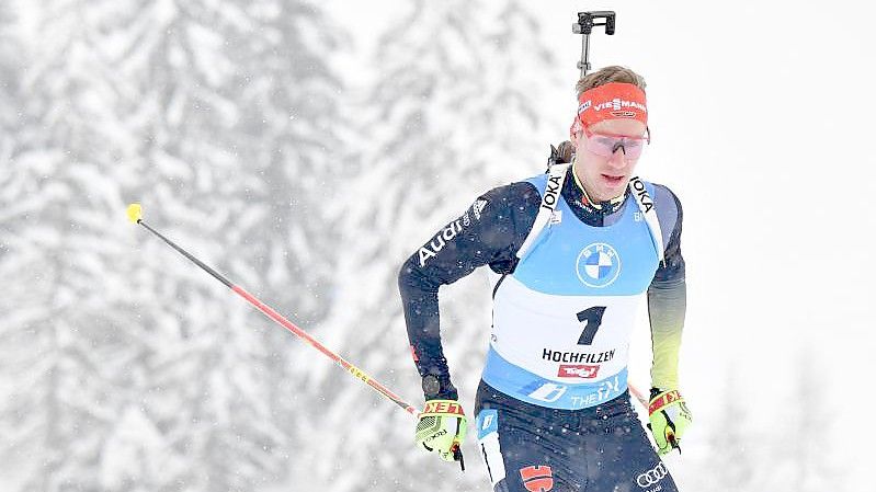 Feierte im Sprint seinen ersten Weltcup-Erfolg: Johannes Kühn. Foto: Barbara Gindl/APA/dpa