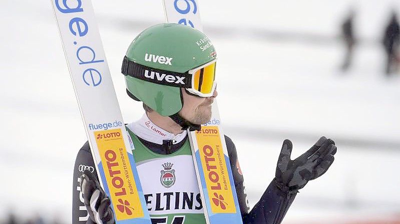 Landet im im estnischen Otepää auf Rang zwei: Fabian Riessle. Foto: Vesa Moilanen/Lehtikuva/dpa/Archivbild