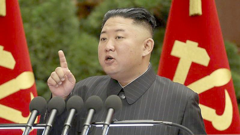Nordkoreas Machthaber Machthaber Kim Jong Un. Foto: Uncredited/KCNA/KNS/AP/dpa