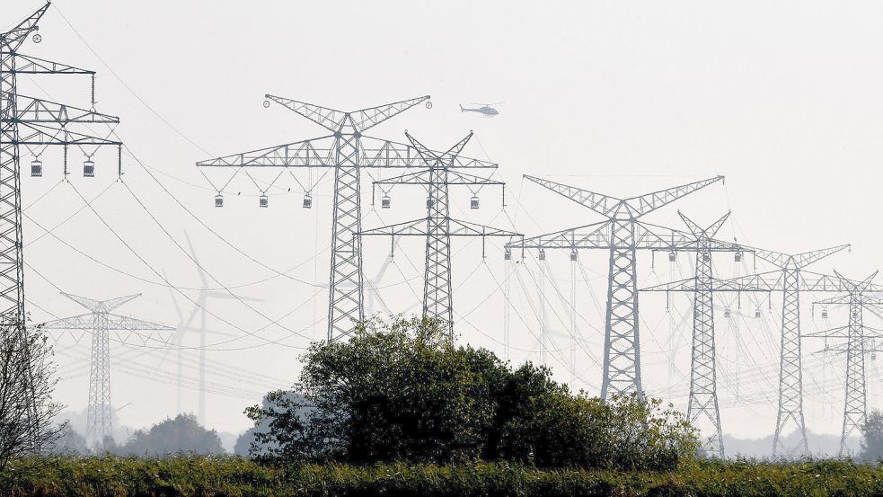 Die neue Stromtrasse von Emden/Ost nach Conneforde kann teilweise bereits in Betrieb genommen werden. Foto: Stromann/Archiv