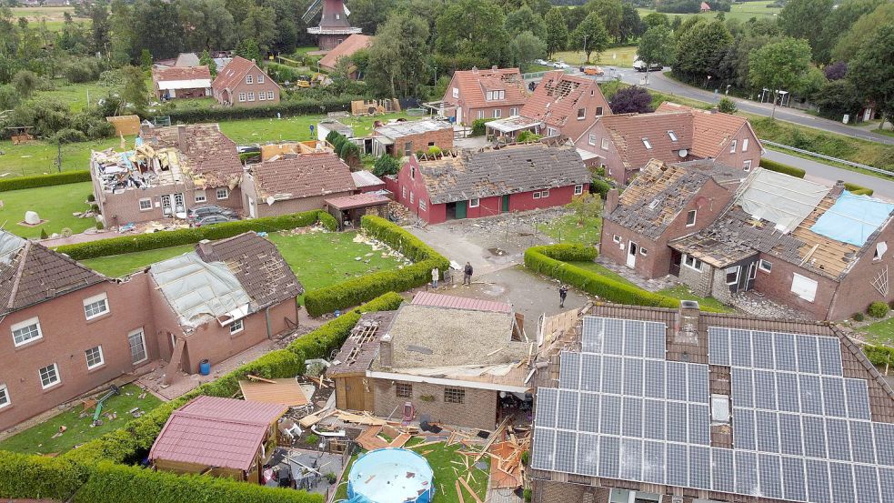 Ein Tornado richtete im August enorme Schäden in Berumerfehn an. Archivfoto: Noglik