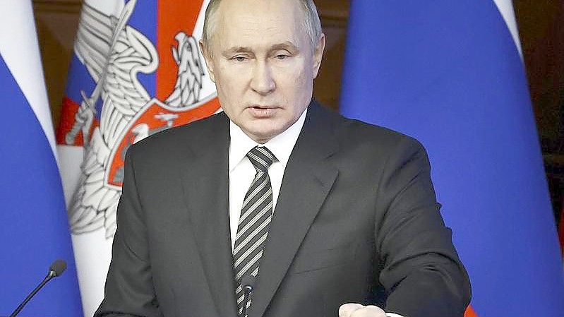Russlands Präsident Wladimir Putin wird sich auch zur Außenpolitik seines Landes äußern. Foto: Mikhail Tereshchenko/Pool Sputnik Kremlin/AP/dpa