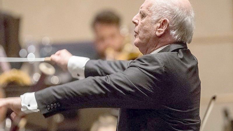 Daniel Barenboim bei der Arbeit. Foto: Michael Kappeler/dpa