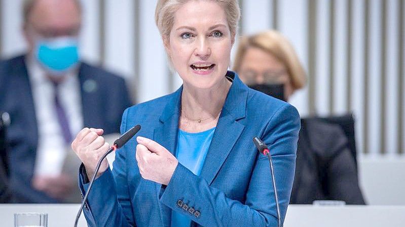 Manuela Schwesig (SPD), Ministerpräsidentin von Mecklenburg-Vorpommern. Foto: Jens Büttner/dpa-Zentralbild/dpa