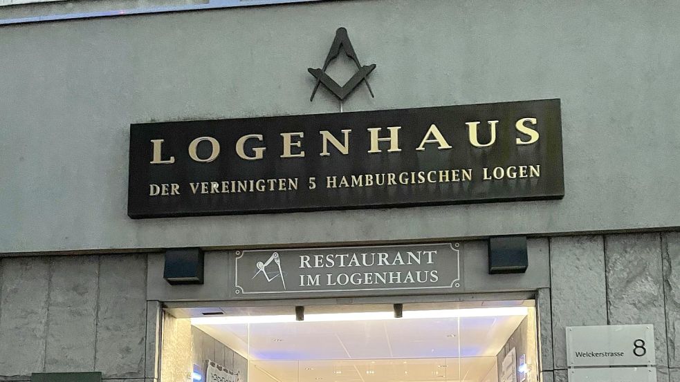 In Hamburg wird das Logenhaus der Freimaurer seit Corona gesichert. Foto: Stefanie Witte