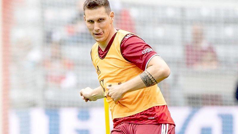 War beim Abschlusstraining des FC Bayern auch dabei: Niklas Süle. Foto: Matthias Balk/dpa