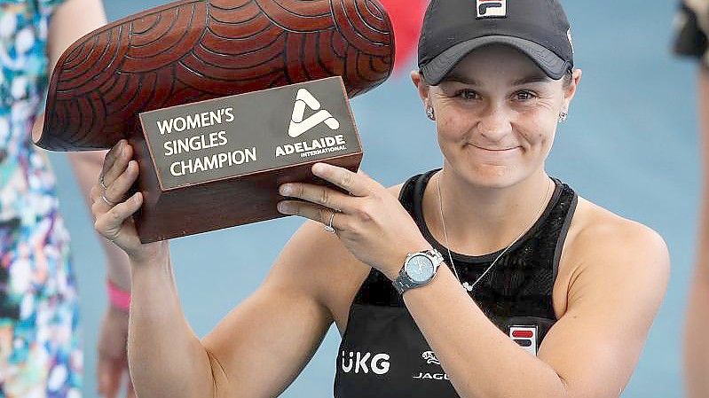 Hat das Turnier in Adelaide gewonnen: Ashleigh Barty. Foto: Matt Turner/AAP/dpa