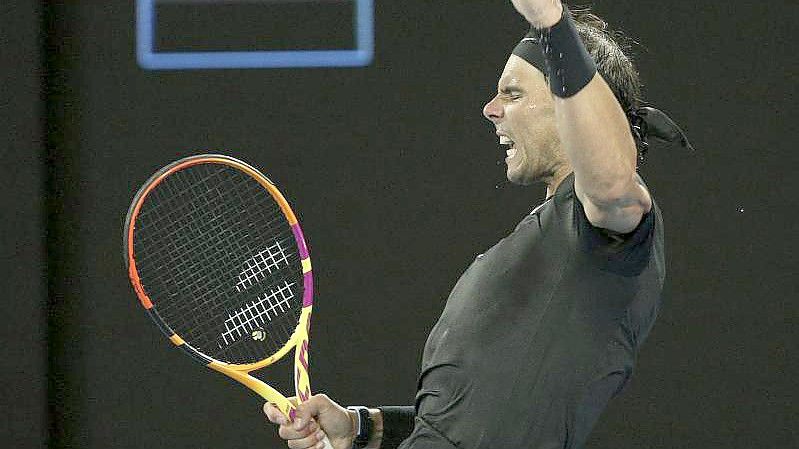 Hat das Finale des Turniers in Melbourne gewonnen: Rafael Nadal. Foto: Hamish Blair/AP/dpa