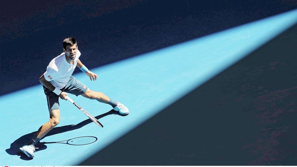 Novak Djokovic (Serbien) im Mittelpunkt des Interesses. Foto: Witters/Hauer Foto: MatthiasHauer