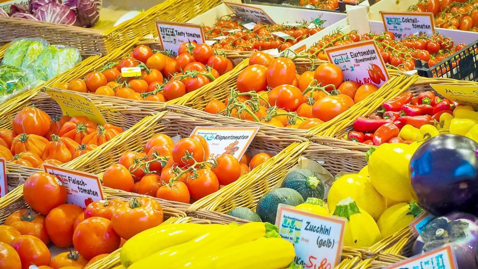 Einen Obst- und Gemüsebereich soll es im Bio-Markt auch geben. Symbolfoto: Pixabay