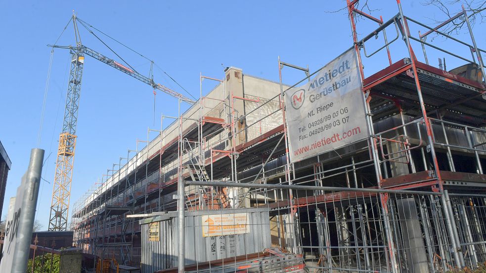 Am Pferdemarkt ist derzeit eine Großbaustelle eingerichtet. Foto: Ortgies