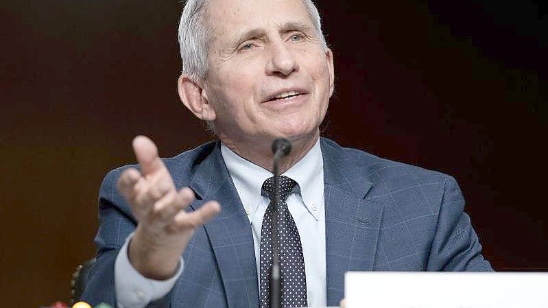 Anthony Fauci äußert sich bei der Anhörung des Senats. Foto: Greg Nash/Pool The Hill/AP/dpa