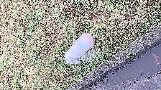 Dieser Dönerspieß wurde am Sonntag in Wilhelmshaven am Straßenrand gefunden. Foto: Polizei Wilhelmshaven