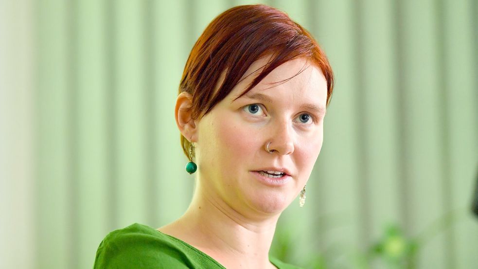 Ann-Sophie Bohm Landessprecherin der Thüringer Grünen wurde wegen Kindeswohlgefährdung angezeigt. Foto: Martin Schutt/dpa