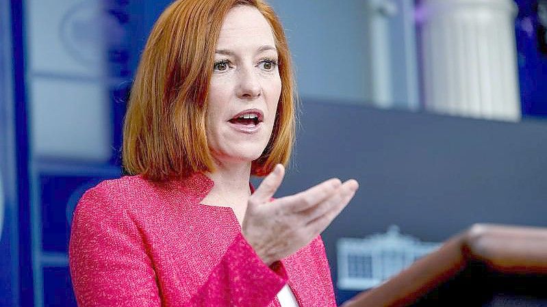 Die Pressesprecherin des Weißen Hauses, Jen Psaki. Foto: Andrew Harnik/AP/dpa