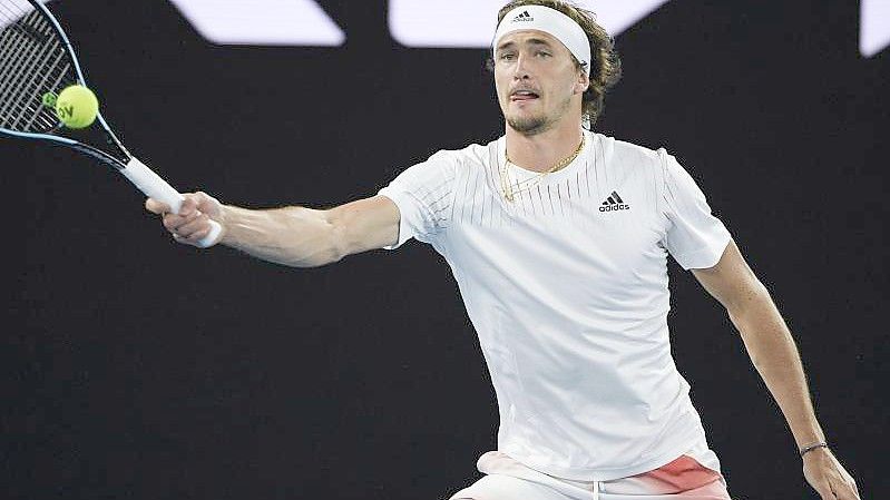 Steht bei den Australian Open in der dritten Runde: Alexander Zverev. Foto: Andy Brownbill/AP/dpa