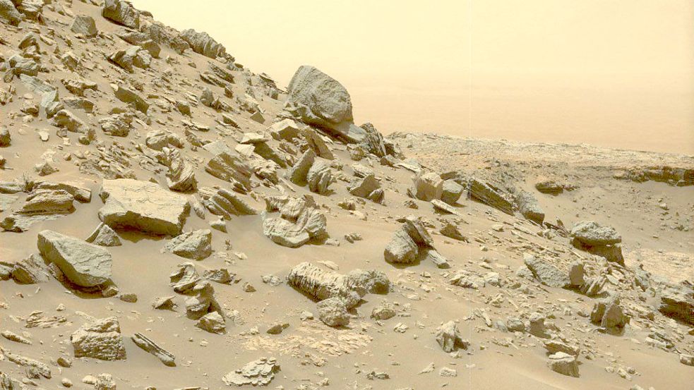 Ist oder war der Mars eventuell bewohnt? Neue Entdeckungen des Nasa-Marsrovers könnten jetzt darauf hindeuten. Foto: dpa/NASA