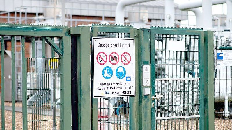 Gasspeicher gleichen Schwankungen beim Gasverbrauch aus. Der Füllstand hängt von der Jahreszeit ab. Foto: Hauke-Christian Dittrich/dpa