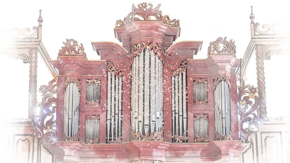 Die Berner-Orgel in Pogum. Foto: Ortgies