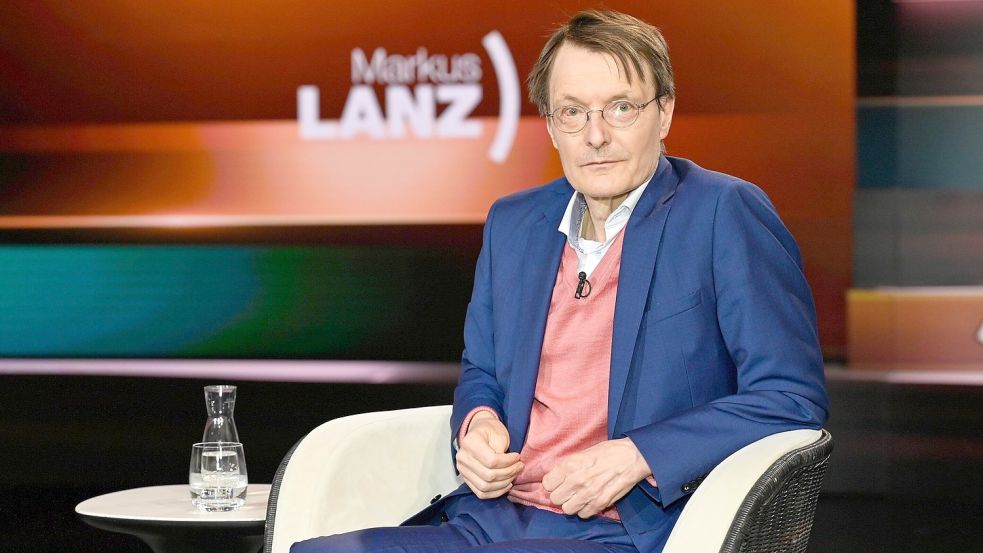 Karl Lauterbach (Politiker) 05/21 her Karl Lauterbach am 13. Mai 2021 in Markus Lanz , ZDF TV Fernsehen Talkshow Talk S Foto: www.imago-images.de