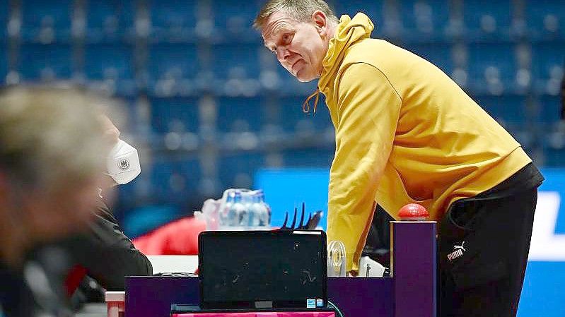 Deutschlands Cheftrainer Alfred Gislason. Foto: Marijan Murat/dpa