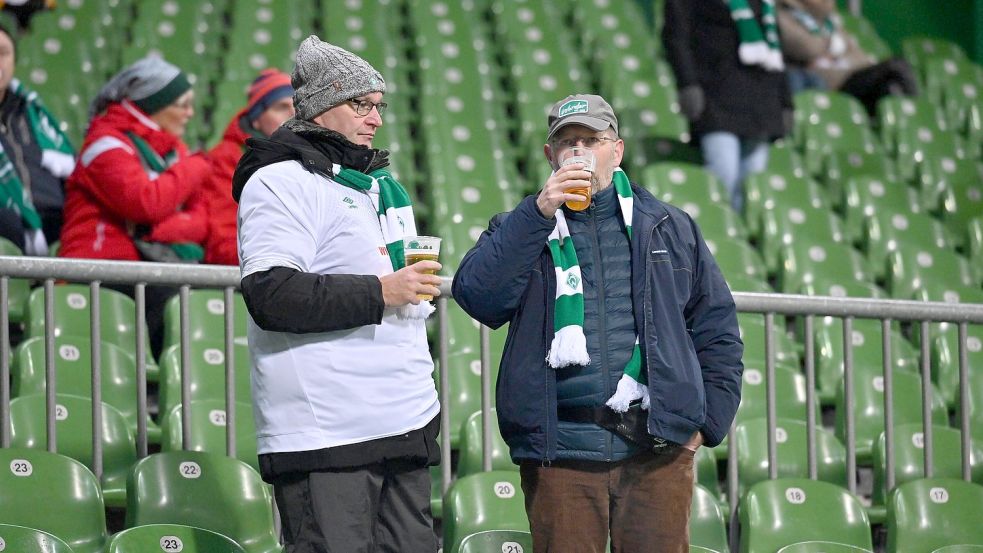Werder Bremen hat einen Antrag gestellt, in Kürze auch wieder 10.000 Fans ins Stadion lassen zu dürfen. Foto: Nordphoto/Imago