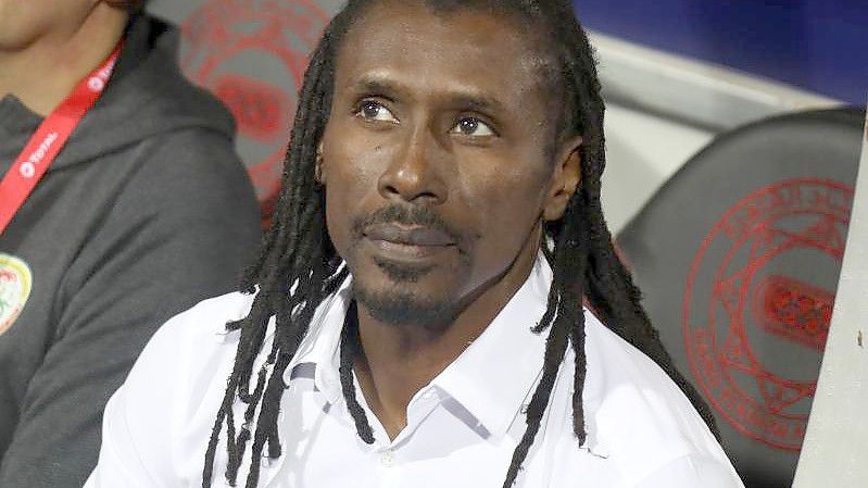 Segenals Nationaltrainer Aliou Cisse. Foto: Gehad Hamdy/dpa/Archiv