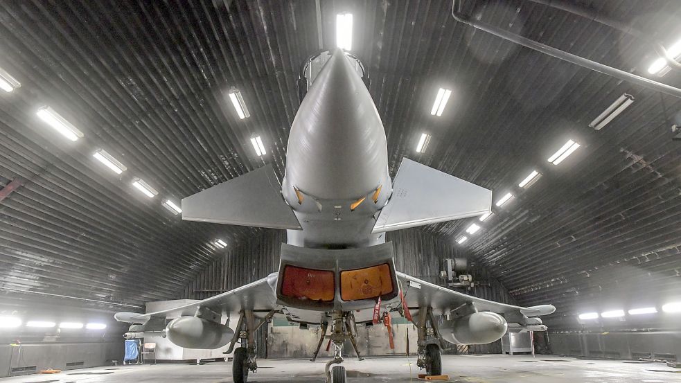 Der letzte Eurofighter verlässt Wittmundhafen. Foto: Archiv/Ortgies