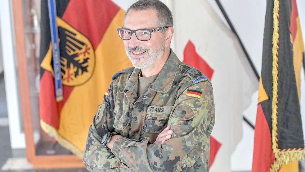 Rolf Planck ist pensionierter Oberstleutnant, aber noch in der Reserve aktiv. Foto: Ortgies