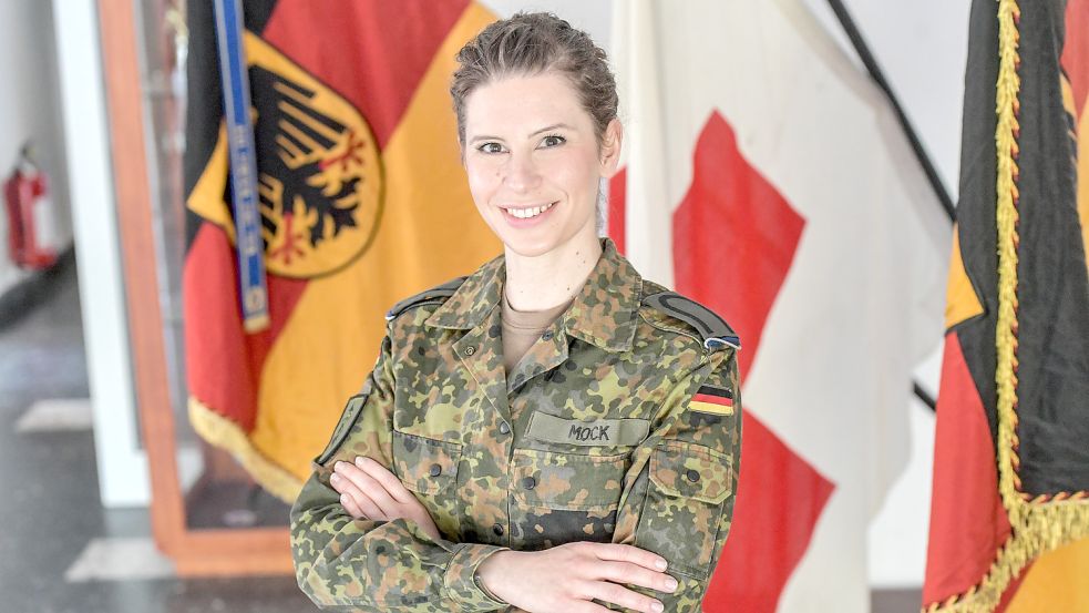 Laura-Morina Mock ist Offizieranwärterin der Reserve. Foto: Ortgies