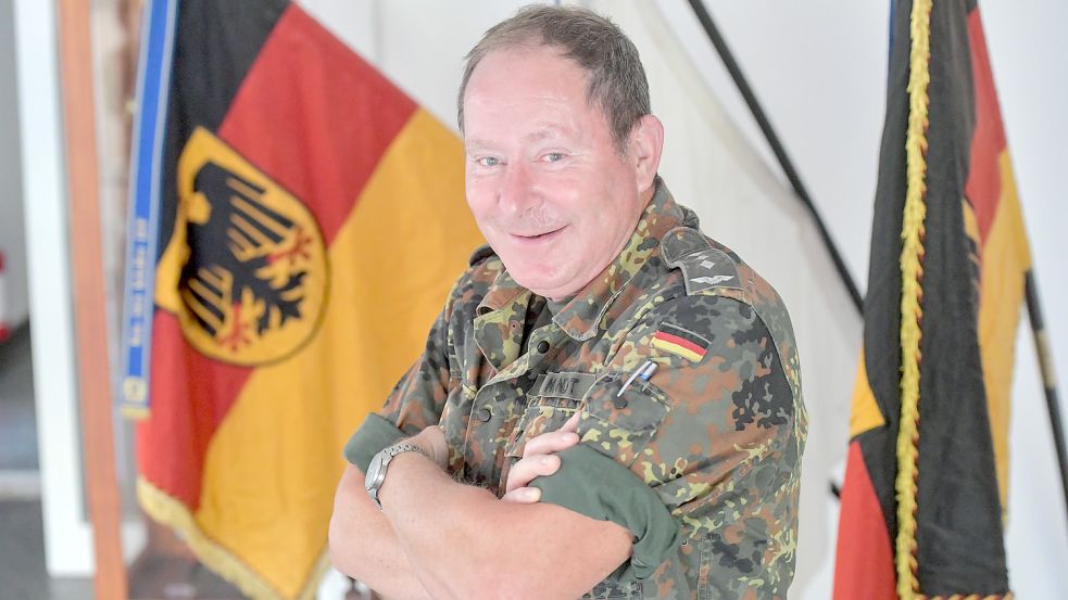 Hauptmann Hubert Mundt ist als Personaloffizier tätig. Foto: Ortgies
