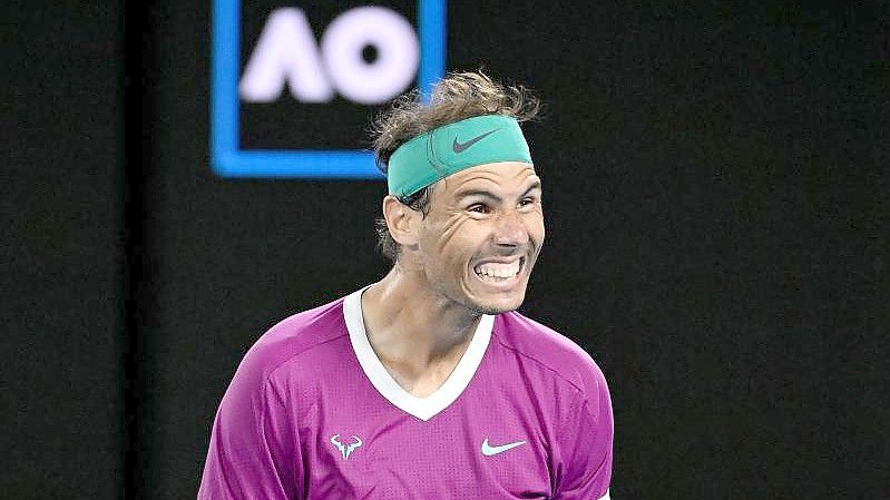 Greift nach seinem 21. Grand-Slam-Titel: Rafael Nadal. Foto: Dave Hunt/AAP/dpa