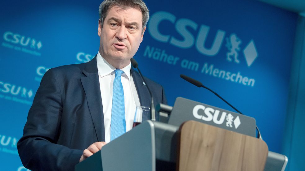 Provoziert mit Aussagen zur Impfpflicht: Markus Söder, CSU-Vorsitzender und Ministerpräsident von Bayern. Foto: dpa