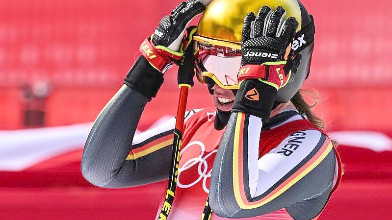 Kira Weidle hat in der Abfahrt eine Medaille verpasst. Foto: Robert Michael/dpa-Zentralbild/dpa