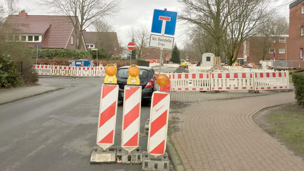 In der Popenser Straße wird bereits seit Ende vergangenen Jahres gebaut. In diesem Jahr werden noch weitere Baustellen in der Stadt hinzukommen. Foto: Schönig