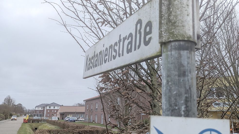 Die Kastanienstraße soll optisch aufgewertet werden, unter anderem durch Entsiegelungsmaßnahmen und Beete.