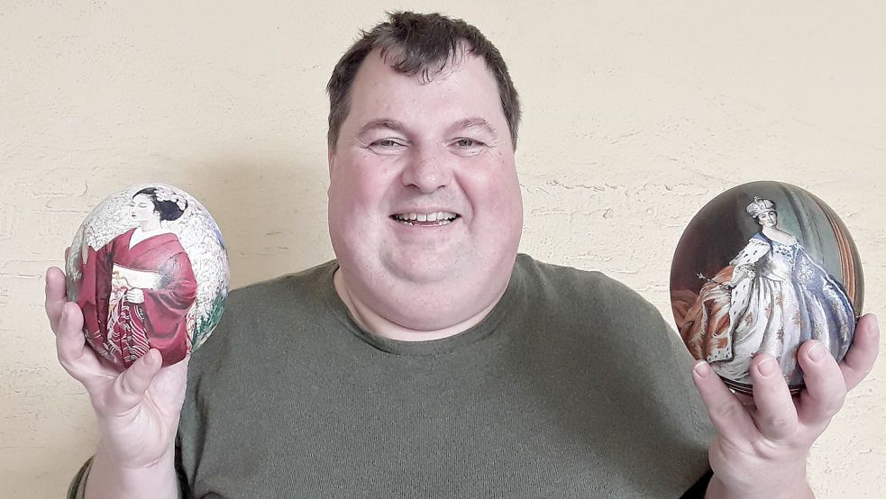 Freut sich auf den Ostereiermarkt am 2. und 3. April in Filsum: Richard Albert. Der Konditormeister aus Bingen ist der Veranstalter. Foto: privat