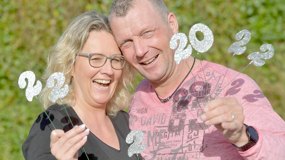 Annika Denef und Alwin Hippen haben sich den 22.2. als Hochzeitstermin ausgesucht. Foto: Ortgies