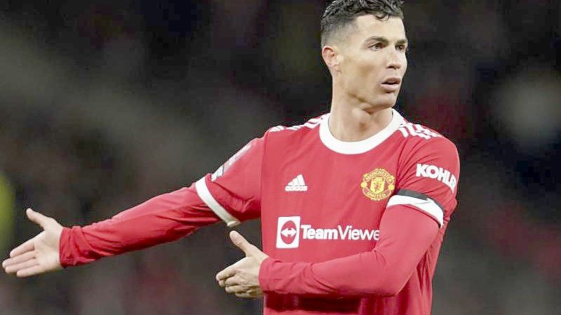 Manchester United hatte sich mehr von Cristiano Ronaldo erhofft. Foto: Jon Super/AP/dpa