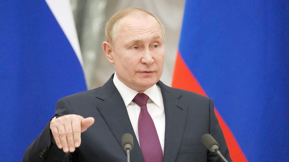 Was hat er mit der Ukraine vor? Russlands Präsident Wladimir Putin. Foto: Kay Nietfeld/dpa