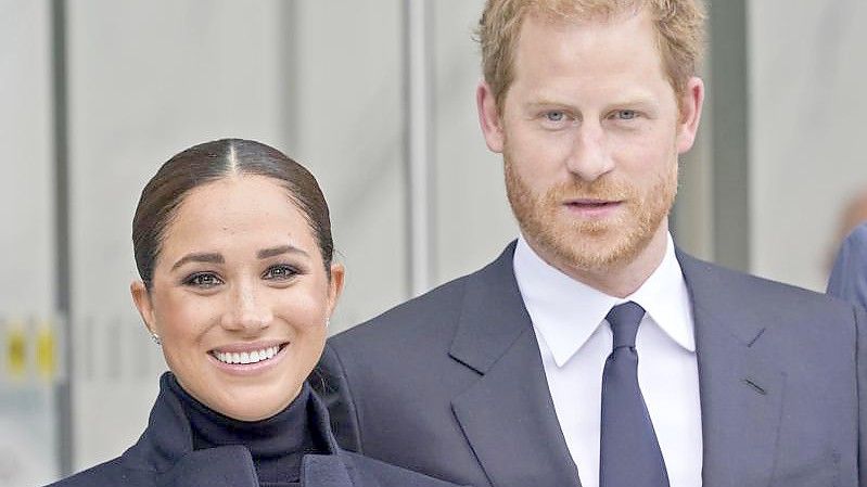 Harry und Meghan stehen hinter den Menschen in der Ukraine. Foto: Seth Wenig/AP/dpa